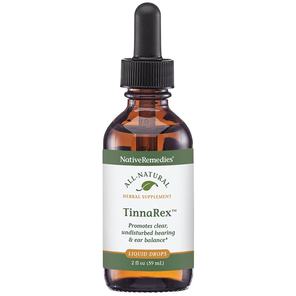 Native Remedies TinnaRex - כל תוסף צמחי טבעי מקדם שמיעה ברורה ובלתי מוטרדת - תומך מבנה אוזניים, התנהגות סאונד ו Conveyance - 59 מ"ל