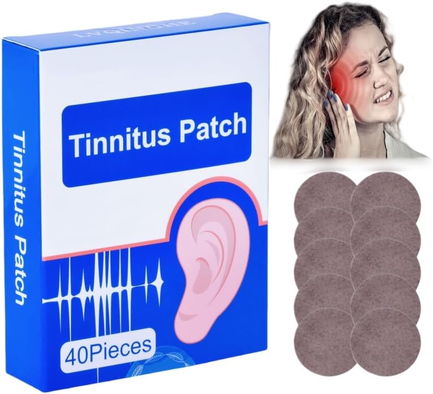 Tinnitus Relief for Ringing Ears, 120PCS Tinnitus Patches, Effeivly Relieves השמיעה אובדן 3box