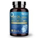 NATURE TARGET Triple אומגה 3 6 9, שמן דגים 2400 מ"ג Softgels עם ויטמין D3 & E - EPA & DHA & ALA - תומך הלב, המוח, Joint & Imm Health, ללא ספק מקור, non-GMO