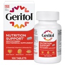 Geritol, Multivitamin תוסף, מכיל B-Vitamins, Antioxidants, ויטמינים C, E & D ו Iron, 26 ויטמינים ומינרלים חיוניים, Gluten-Free, non-GMO, No Artificial Sweeteners, 100 Tablets