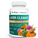 ד"ר ברג Liver Cleanse Detox קפסולות w / Unique Band of Milk Thistle, Ox Bile & Folate - Liver תוסף כולל Turmeric, Black Pepper & Choline - 60 קפסולות