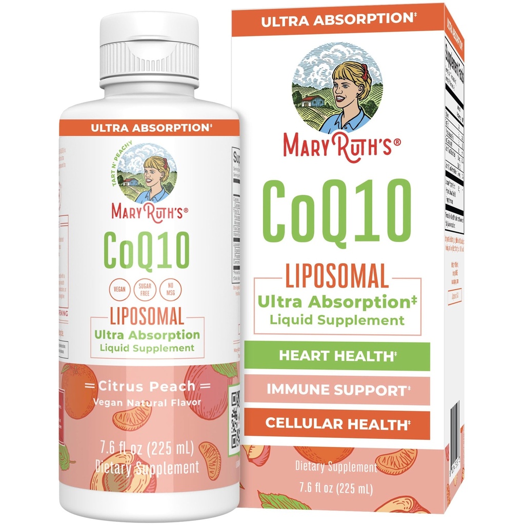 MaryRuth Organics נוזל ויטמין | Coenzyme Q10 Heart Health for Mitochondrial Support and Immune System