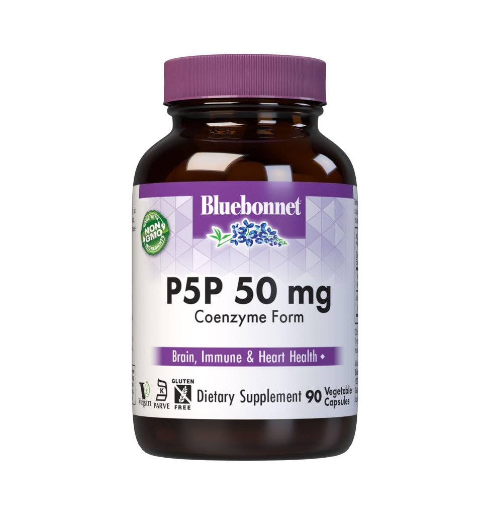Bluebonnet Nutrition - Active P-5-P 50 מ"ג - 90 קפסולות צמחוניות