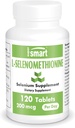 SuperSmart - L-Selenomethionine 200mcg ליום (תוסף סליניום) - High Absorption - Essential Trace מינרלים | Non-GMO & Gluten Free - 120 טבליות