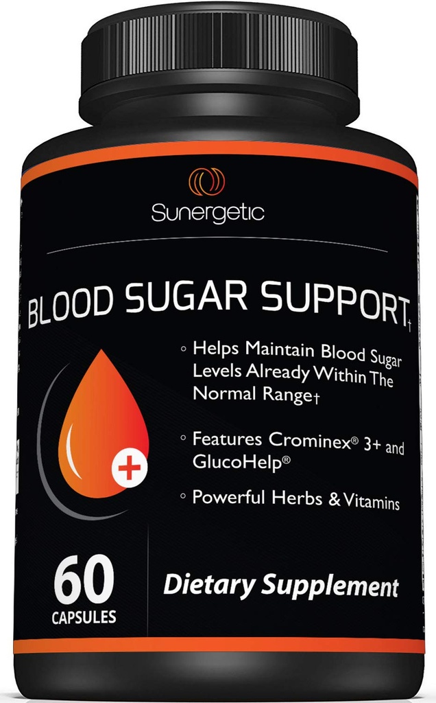 Premium Blood Sugar Support Supplement-Supports Healthy Blood Sugar Levels כבר בטווח נורמלי - כולל Bitter Melon Extract, Vanadium, Chromium, Cinnamon, & Alpha Lipoic Acid קפסולות