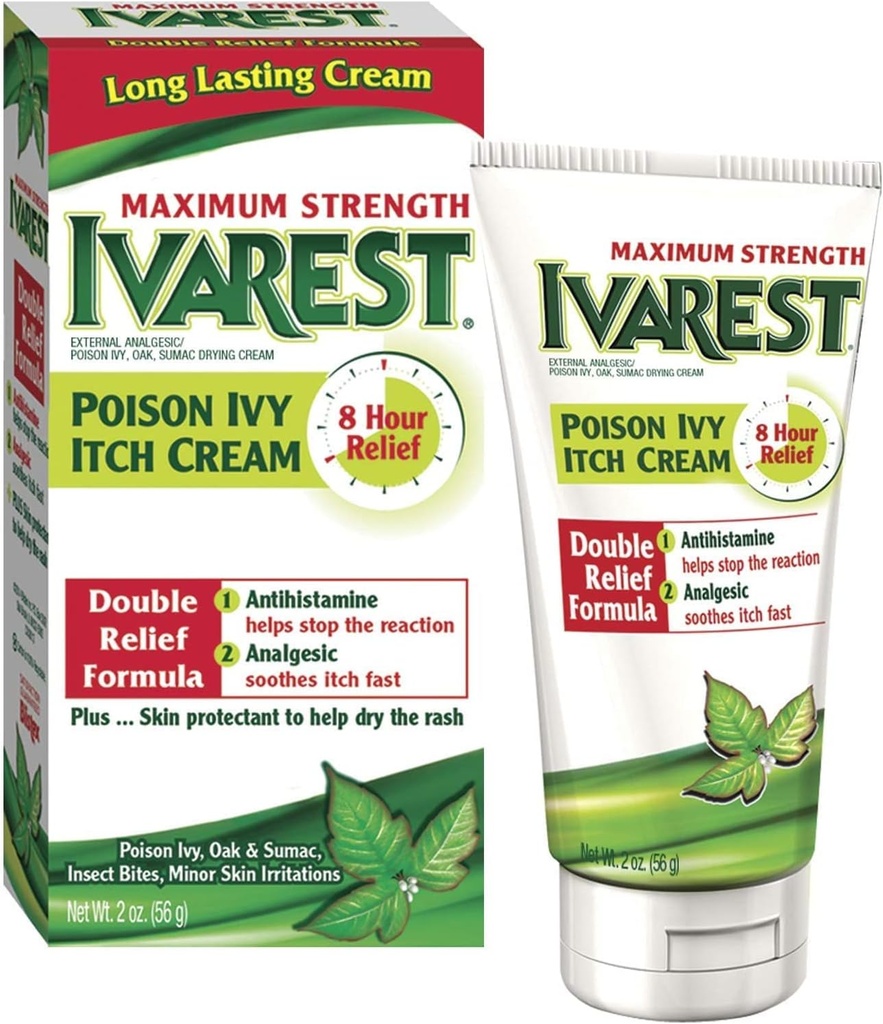 Ivarest 8 Hour Power Anti - Itch Cream - 2 Oz/Pack, 2 Pack