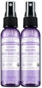 Dr. Bronner's - Organic Hand Sanitizer Spray (Lavender, 2 Ounce, 2-Pack) - פורמולה פשוטה ויעילה, ניקויs & Sanitizes, No Harsh Chemicals, Moisturizes ומנקה ידיים