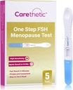 [5 Pack] Carethetic FSH Menopause Test Kit - Midstream at-Home Menopause Test, High-Sרגישות FSH Detection for Perimenopause & Fertility Monitoring