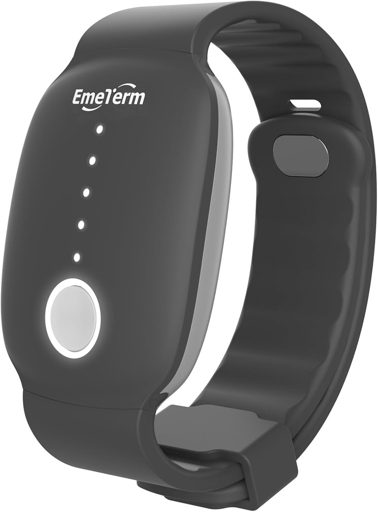Emeterm fashion FDA-Cleared Relieve Nausea אלקטרודה Stimulator Morning Cancerness Motion Travel Diseaseness Vomit Relief Rechargeable No Gel Drug Free Wrist Bands ללא תופעות לוואי