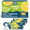 מיזם Pal Chewable Electrolyte Tablets, 80 Count Fast-Dissolve Sugar-Free Stick Tablets - Variety Pack עבור הידרציה מהירה, ריצה חיצונית, Hiking, ספורט | Keto & Vegan
