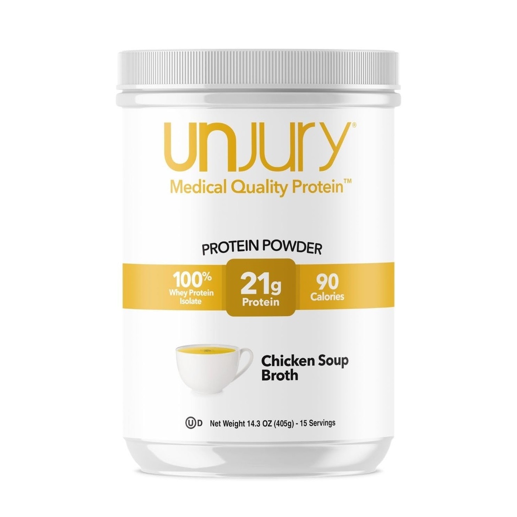 אבקת חלבון רטובה Whey | עוף Soup Flavored חלבון גבוה Soup | 21g 100% Whey Isolate חלבון אבקה | Low Carb וסוכר חינם | מוסמך | 15 משרתים