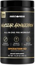 Anabolic Warfare גרעינית Armageddon טרום עבודהout אבקת טרום עבודה עבור גברים ונשים עם L-Citrulline, Beta Alanine אבקה וקפאין (Orange Juice - 30 משרתים)