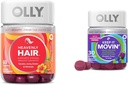 חניכיים שיער עם Keratin & Biotin ו Constipation הקלה חניכיים עם Rhubarb & Prunes - 60 + 30 Count