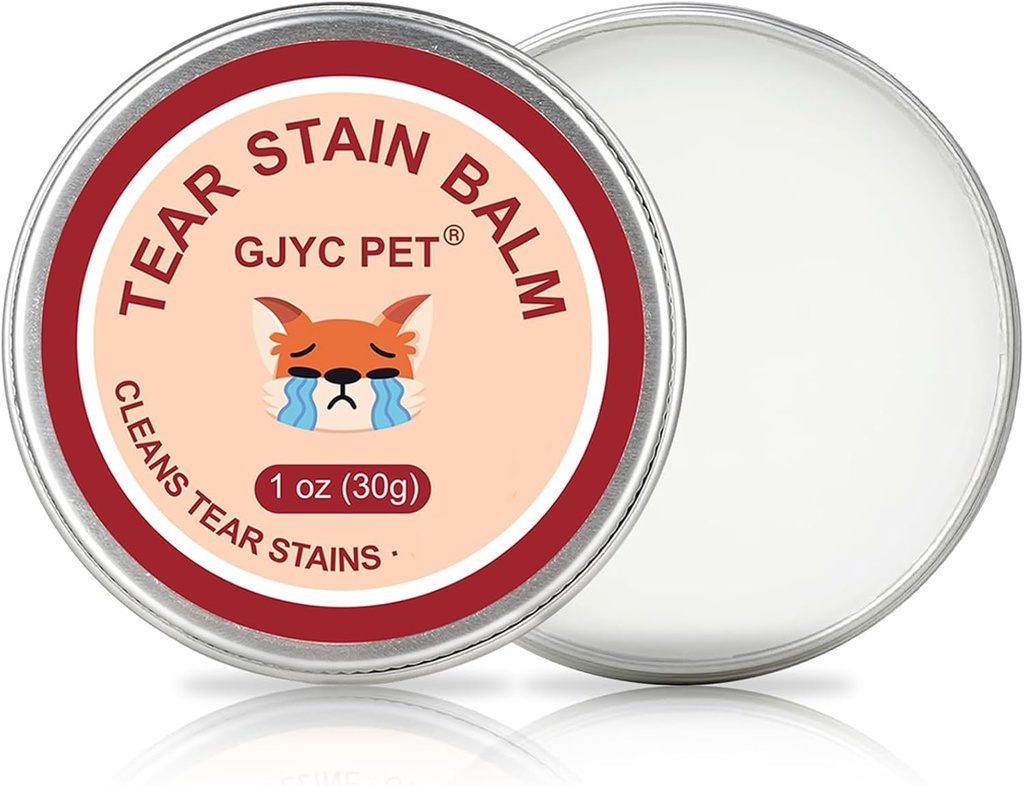 Pet Tear Stain Remover Balm - 1 oz (30g) טבעי, מבוסס צמחים טיפול עבור כלבים וחתולים - ניקוי אמיתי ושיחזור עיניים Sparkling