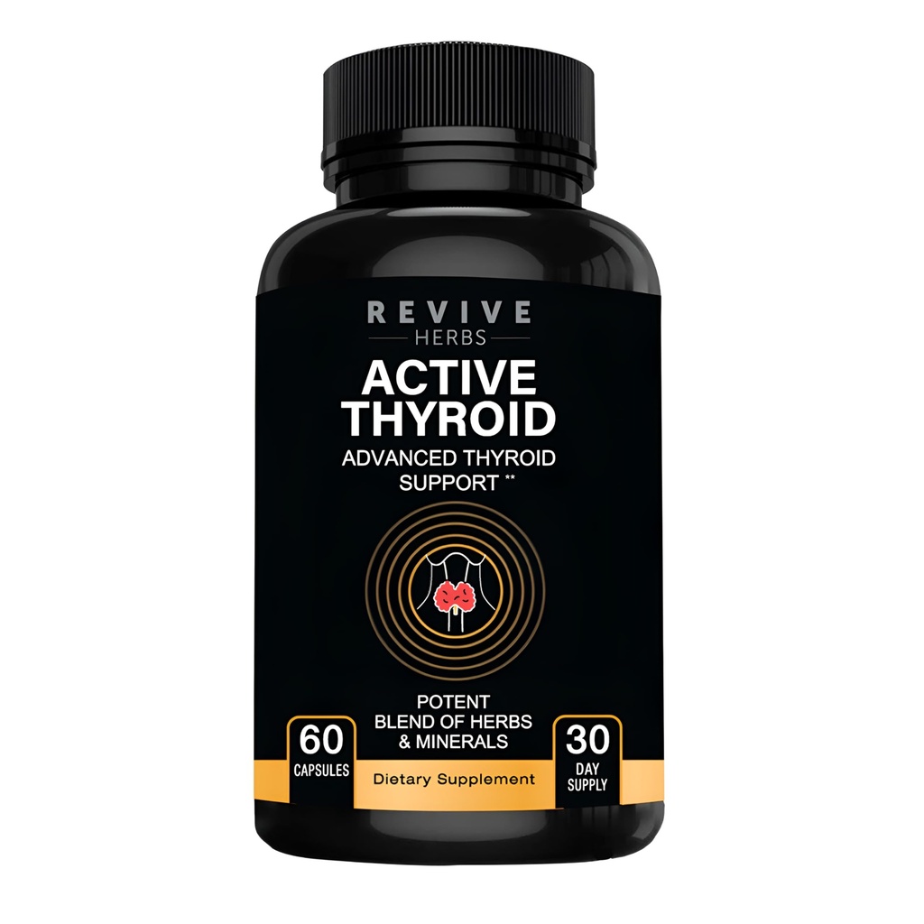 תמיכה Thyroid: תערובת עוצמתית של Ashwagandha, Iodine, Selenium, Magnesium, Zinc, ויטמין B12 & More for Optimal Health - 60 קפסולות