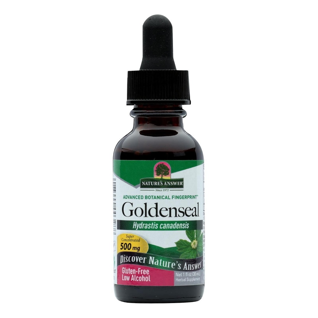 מקור: Nature's answer Goldenseal Root with Organic Alcohol 1 Fluid Ounce