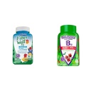 Vitafusionfi Well Fit Gummies תוסף, 90 ספירה (Packaging May Vary) & תוספת ויטמין B12 Gummy ויטמינים לתמיכה במטבוליזם אנרגיה