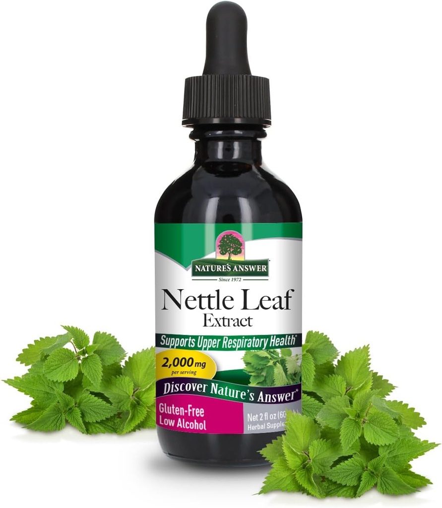 תשובתו של הטבע Nettle Leaf with Organic Alcohol, 2-Fluid Ouncess | Herbal Supplement