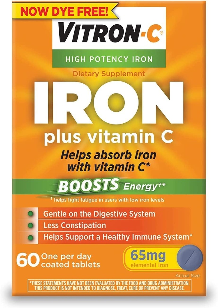 ויטמין C כולל ויטמין C Coated Tablet 60 ct (4 Pack)