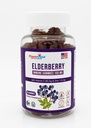 Elderberry חניכיים 100 מ"ג עם ויטמין C ו- Zinc - תמיכה בשומן,ten Free Gummies עם 7% Anthoycyanin - 60 Count