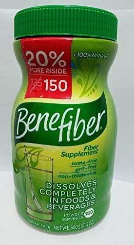 Benefiber 100% טבעי סיבים תוספת - 150 משרתים 600g 21.2 Oz Sugar חינם