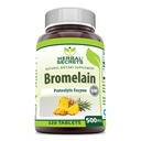 Herbal Secrets Bromelain תוספי 500 Mg Tablets תוסף | Non-GMO Glu |ten Free | Made in USA (120 Count)