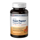 American Health Super Papaya Enzyme Plus - 180 טבליות Chewable - תוספת After-Meal - Non-GMO - 60 משרתים