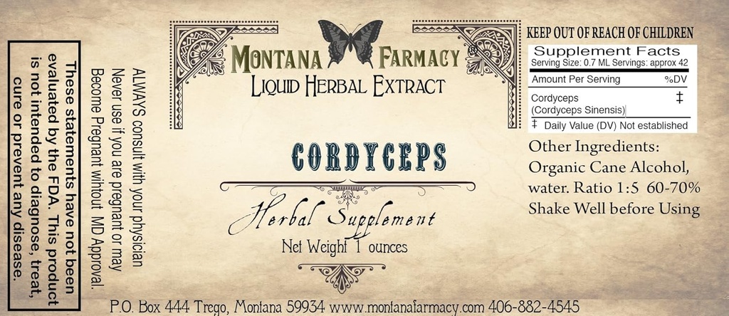Cordyceps Natural Extracting Tincture