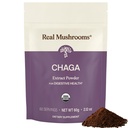 Real Mushrooms Chaga Mushroom אבקת - אורגני צ'אגה לחלץ גוף פירות - עבור תמיכה יומית בריאות ואנרגיה - טבעוני, non-GMO, 60 משרתות Mushroom