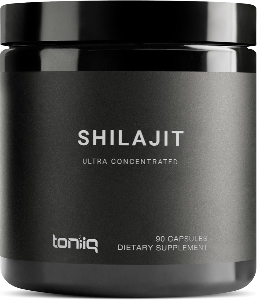 Tonike Ultra ריכוזrated 40% Fulvic Acid Shilajit עבור גברים - טהור 10:1 לחלץ-Third Party Tested 10x Potency קפסולות - גבוה בפוטנטיות ו- Trace מינרלים - Made in GMP Certified Facility
