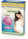 Preggie Anti-Nausea Wristbands - בוקר מחלה הקלה - קלינית נבדקה Nausea סיוע - הריון Nausea הקלה - Acupressure Wristband - Side Effect Free - 2 Pairs, Set of 4 Bands - ורוד ורוד