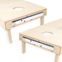 Barcaloo Cornhole Scoreboard Metal Decal עם שני שומרי ציון מגנטיים עבור קורנן Hole Boards