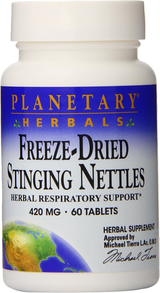 צמחים פלנטריים Freeze Dried Sting Nettles Tablet, 60 Count