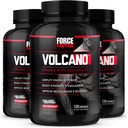 for FACTOR Volcano Pre Workout Nitric Oxide Booster תוספת לגברים עם קריטין ו L-Citrulline כדי לעזור Boost Nitric Oxide, אנרגיה, לבנות שריר ולשפר את זרימת הדם, 120(Pack של 3)