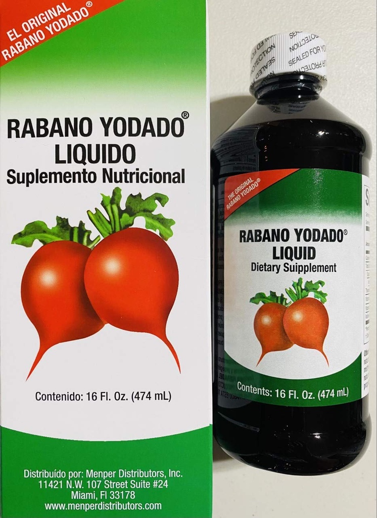 רבאנו יודו נוזל 16 Fl Oz. - גודל בונוס - ויטמין B12, B6 ו Thiamin (1 חודש אספקה)