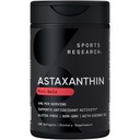 מחקר ספורט משולש כוח Astaxanthin תוסף (6 מ"ג) עם שמן קוקוס אורגני לפעילות אנטי-חמצן, תמיכה בבריאות העור והעין - Non-GMO מאומת וגלוטן חינם - 120 Softgels