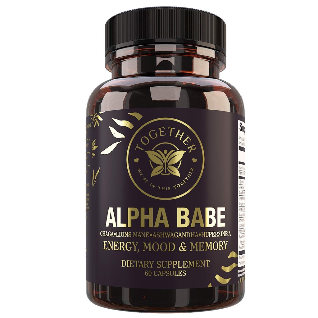היו ביחד אלפא בבל | Nootropic Supplement | Memory Mood Energy | Nootropics Lions Mane Chaga Ashwagandha