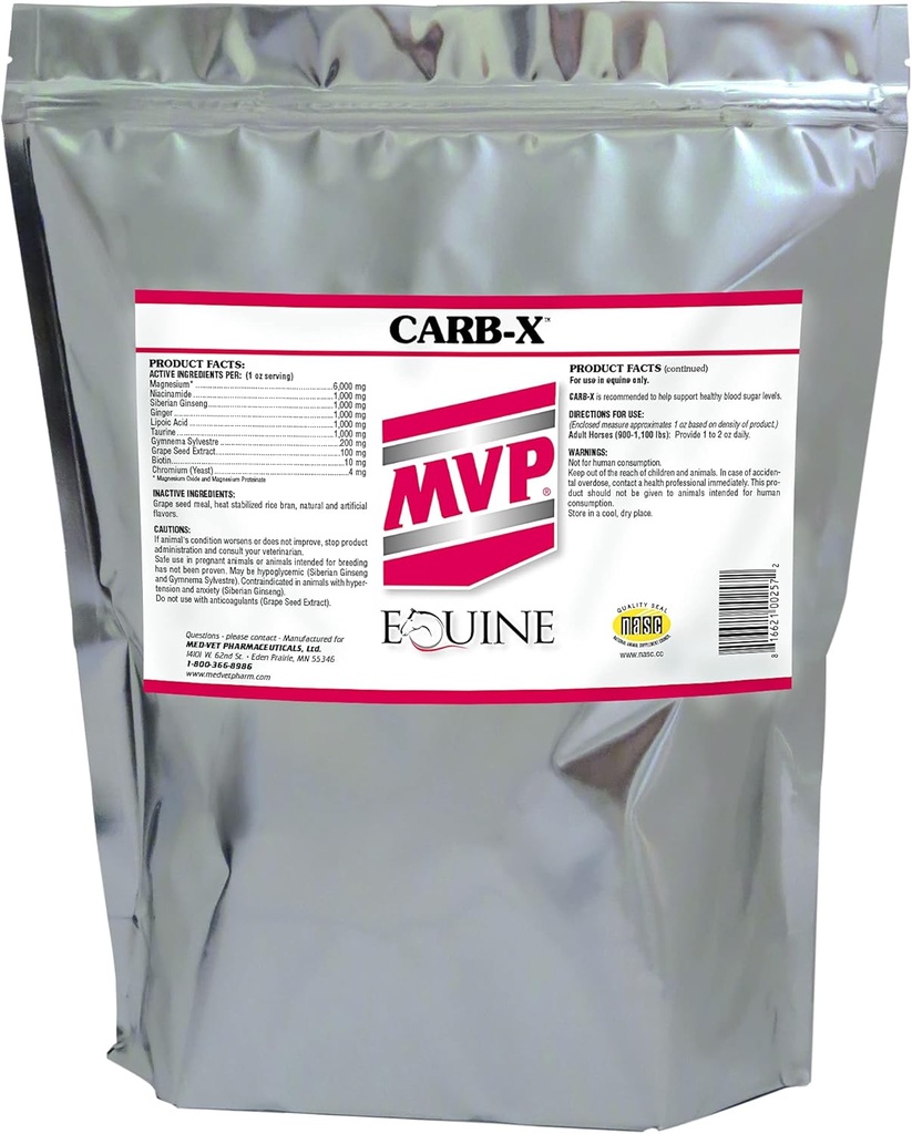 Med-Vet Pharmaceuticals Carb-X (10lb) Glucose Metabolism תמיכה