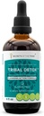 Tribal Detox Herbal Extract, אלכוהול חינם Glycerite Tincture, Turmeric, Dandelion, Milk Thistle, Burdock, Cleavers, Cranberry, Goldenrod, Green Tea ניקוי פורמולה (4 FL OZ)