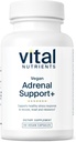 Vital Foodsents טבעונית Adrenal Support + | תוספת לתמיכה בתפקוד Adrenal Gland ותגובה ללחץ בריא * | Mild Stress* | Gluten, Milk & Soy Free | 60 קפסולות