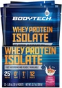 BODYTECH Whey חלבון Isolate אבקת - פירותי Cereal (Twelve 1.04 oz. Packets)