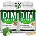 Dim תוסף 910 מ"ג פלוס BioPerine Complex - Diindolylmethane כדי לתמוך איזון הורמונלי ו Estrogen Metabolism, עוזר עם Menopause Acne PCOS Better Skinbuilding, עבור נשים, 60 קפסולות