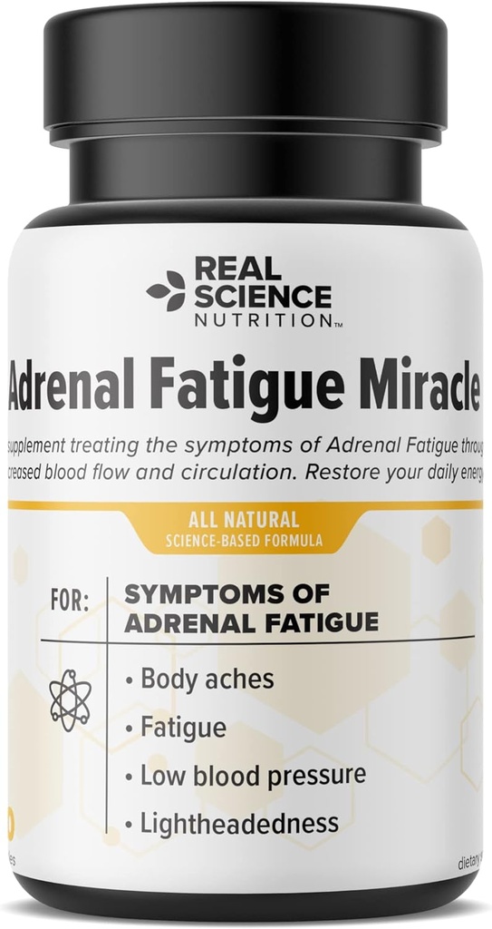 מציע Adrenal Fatigue נס - תוספת תזונתית שנועדה לתמוך בתפקוד בריאות Adrenal Gland, May Help to Relieve Fatigue, מתח ושיפור רמות האנרגיה