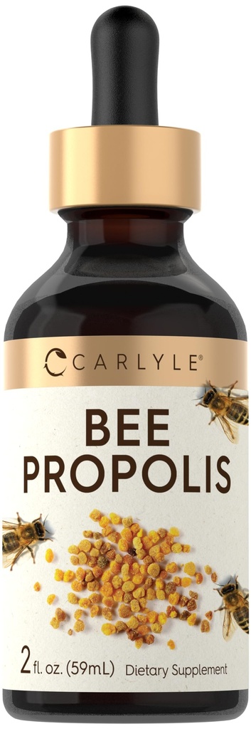 Carlyle Bee Propolis Tincture Drops | 2 Fl Oz | תמצית נוזלית | Non-GMO, Gluten Free Supplement