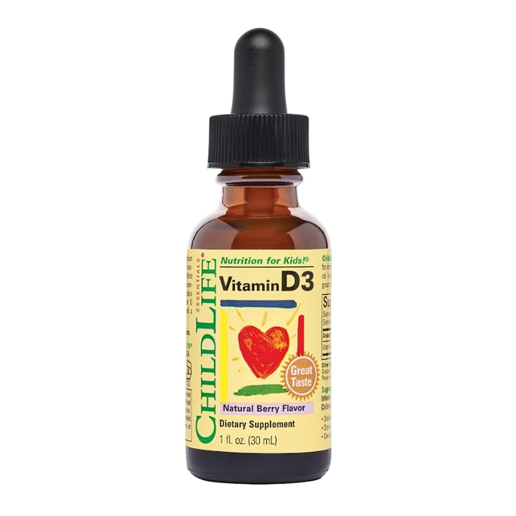 ChildLife Essentials - ויטמין D3 מעורב ברי 1 oz