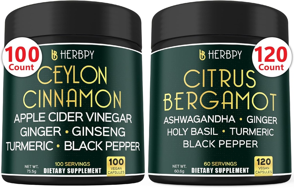 Bundle 6in1 Premium Ceylon Cinnamon תוספי & 6in1 Citrus Bergamot תוסף