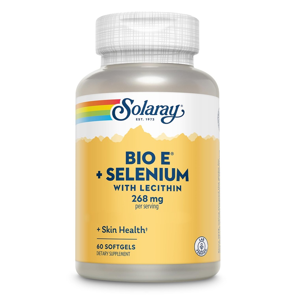 ויטמין E 400 IU (268 מ"ג) עם Selenium 100 mcg ו Lecithin - תמיכה Thyroid, Antioxidant ו Immune תמיכה תוסף, High Absorption, מאומת מעבדה, 60 יום ערבות, 30 משרתים, 60 Softgels, 60 Softgels, 60 Softgels