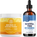 Vimergy Micro C Immune Power (250 גרם) ו- Restful You * Liquid Melatoninamide mL)