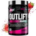 OUTFT Amped Max Dosed High STIM טרום עבודה אבקה 6G Citrulline, 3.2G Beta Alanine, Alpha GPC, CognatiQ, אנרגיה קיצונית, משאבות מסיביות, אלקטרוליטים (Strawberry Watermelon, 22 משרתים)