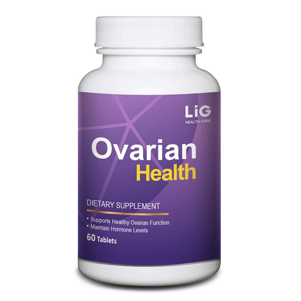 LIG Ovarian Health - תוסף טבעי (60 טבליות) - שרינק Ovarian Cysts - רמות הורמון איזון - לשמור על בריאות השחלות - Honeysuckle Flower
